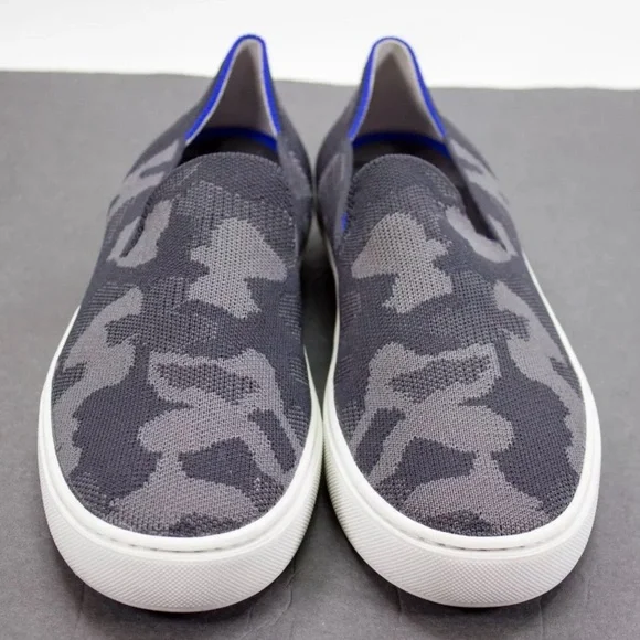 Rothy's Womens US 8.5 The Original Slip On Sneaker Grey Camo Camouflage Sneakers - Picture 7 of 12